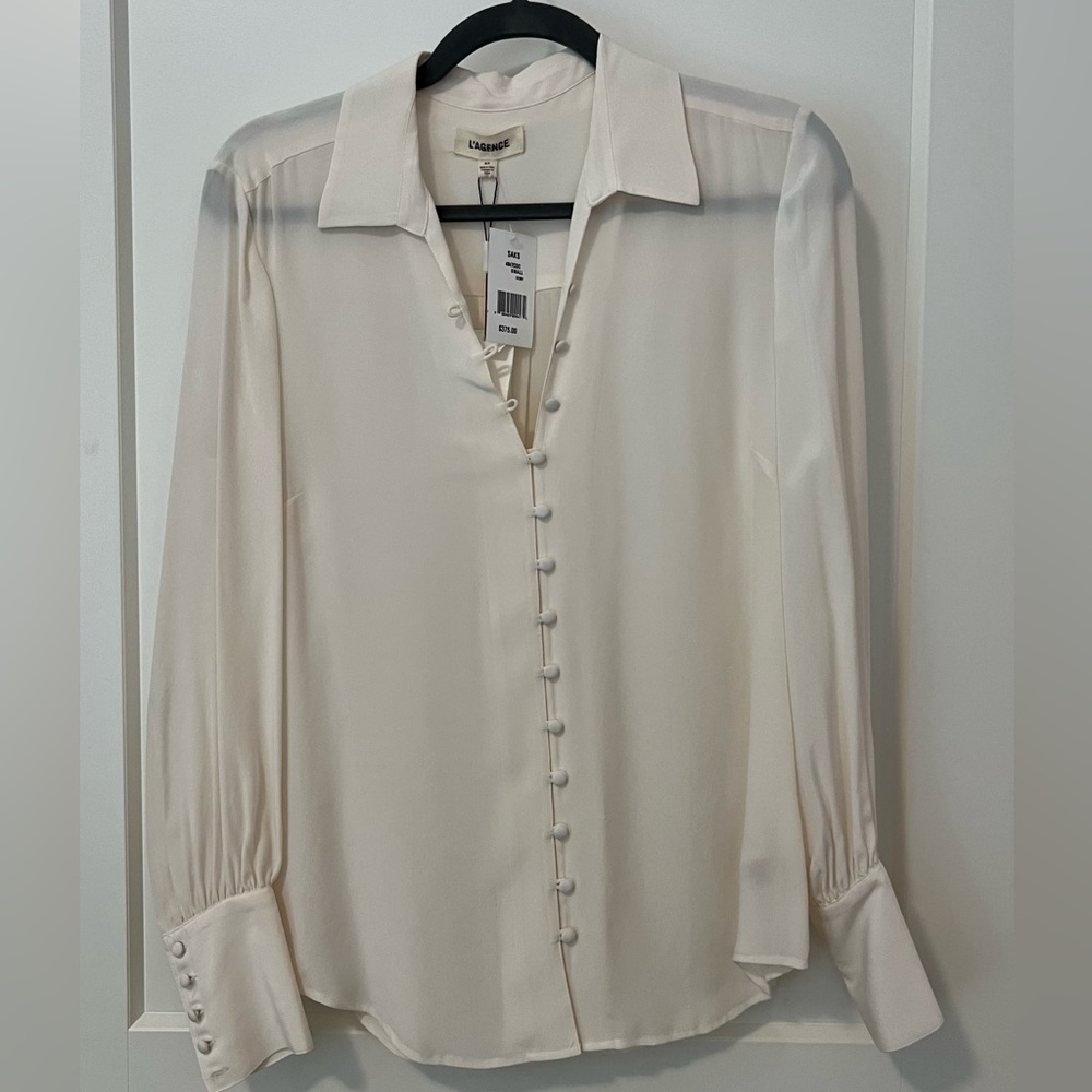 L’ AGENCE Bianca Blouse COLOR-PEARL